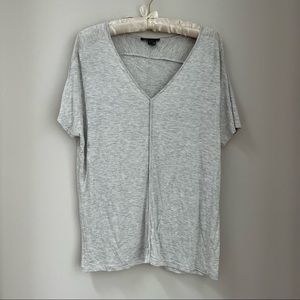Vince heather grey v-neck t-shirt